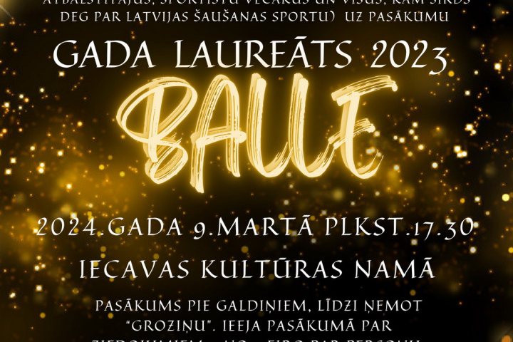 9.martā kopīgi sumināsim 2023.gada Sporta laureātus