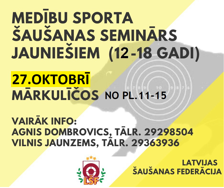 Seminārs jauniešiem par šaušanas iespējām